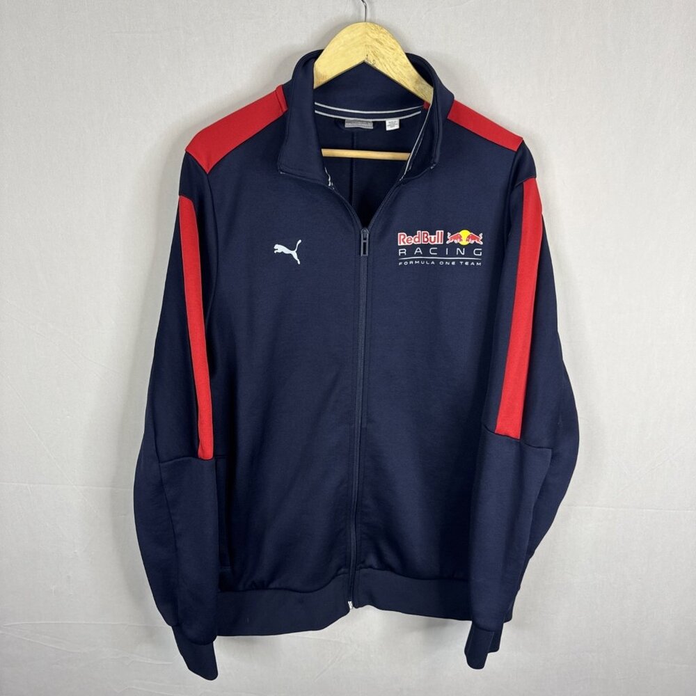 Puma Red Bull Racing Formula One Track Jacket Men’s XL Navy Full Zip